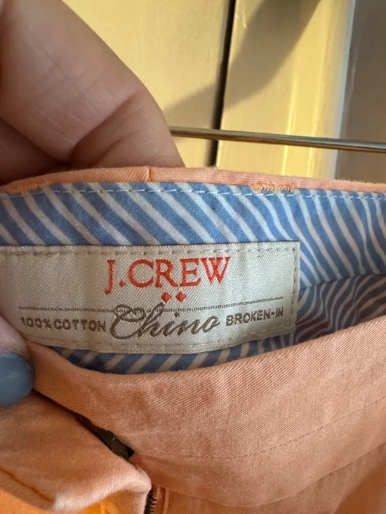 J. Crew Peach High-Waist Cotton Shorts - Picture 3 of 4